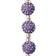 Bead Landing Lavender Rhinestone Studded Round Beads 10mm 12 Pack