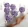 Bead Landing Lavender Rhinestone Studded Round Beads 10mm 12 Pack