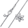 Pandora Sparkling Herbarium Cluster Pendant Necklace - Silver/Transparent