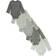 Hanes Baby's Long Sleeve Ultimate Flexy Bodysuits 5-pack - Grey Stripe