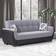 Ottomanson Basics Air Collection Grey/Black Sofa 87" 3 Seater