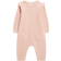 John Lewis Baby Knit Cotton Romper - Pink Mid