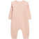 John Lewis Baby Knit Cotton Romper - Pink Mid