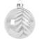 Glitter Bauble Clear Christmas Tree Ornament 8cm