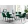 Atlanta Statement X Shaped Legs White Dining Set 90x160cm 7pcs