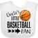 Inktastic Uncle's Little Basketball Fan Bib