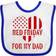 Inktastic Military Dad Deployment Red Friday Baby Bib