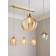 Very Herringbone Large Champagne Brass Pendant Lamp 23cm