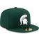 New Era Green Michigan State Spartans Primary Team Logo Basic 59FIFTY Fitted Hat Men's