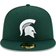 New Era Green Michigan State Spartans Primary Team Logo Basic 59FIFTY Fitted Hat Men's