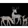 Reindeer Family White Christmas Lamp 29"