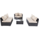 Furniture One 6 Piece Garden Sofa Outdoor Lounge Set, 1 Table incl. 5 Sofas