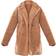 PrettyLittleThing Borg Lapel Drop Arm Midi Coat - Camel