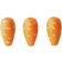 Carrot Colors Red Valentine Wooden Beads 10pcs