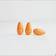 Carrot Colors Red Valentine Wooden Beads 10pcs