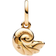 Pandora Disney The Little Mermaid Enchanted Shell Dangle Charm - Gold/Transparent