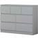 Fwstyle Sideboard Matt Grey Chest of Drawer 106x81cm