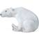 Royal Copenhagen Sitting Polar Bear White Figurine 12cm