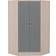 SECONIQUE Nevada Grey Gloss Wardrobe 102x183cm