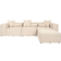 Home Deluxe Verona Beige Sofa 327cm 4Stk.