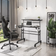 Techni Mobili Rolling Black Writing Desk 25x35.2"