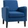 Homcom Armchair with Rubber Wood Blue Lounge Chair 74cm