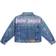 Palm Angels Kids Cropped Denim Jacket - Blue Rose Qu