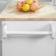 Homcom Kitchen Cabinet Island White Trolley Table 17.8x32.8"