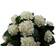 Leaf Hydrangea Potted White Artificial Plant