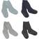 Go Baby Go Baby's Organic Cotton Combo Box Socks 4-pack - Antislip Dusty Blue