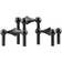 STOFF Nagel Zinc Black Ljusstake 6.9cm 3st