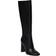 Steve Madden Ally Faux Leather Heeled Knee High Boots - Black