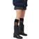Ganni Mid Shaft Biker Boots in Black Responsible Polyester/Recycled Leather/Recycled Polyester Women's