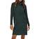 Only Damen Strickkleid Loose Fit Longsleeve Knit Kleid mit Langen Ärmeln Rollkragen Dress Pullover, Farben:Grün,Größe Damen:XS