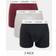 Calvin Klein Cotton Stretch Mid Rise Trunks 3-pack - Black/Red/Cream