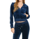 Juicy Couture Og Big Bling Velour Hoodie - Regal Blue