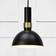 Groundwork Larry Black/Brushed Brass Pendellampa ∅ 19cm