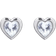 Ted Baker Han Heart Earrings - Silver/Transparent