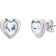 Ted Baker Han Heart Earrings - Silver/Transparent