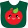 Inktastic Smiling Apple Baby Bib