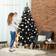 Costway Hinged Artificial Black Christmas Tree 72"