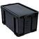 Really Useful Boxes Plastic Solid Black Opbevaringsboks 84L