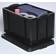 Really Useful Boxes Plastic Solid Black Storage Box 84L