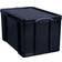 Really Useful Boxes Plastic Solid Black Opbevaringsboks 84L