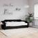 vidaXL Daybed Black Canapé 223cm Canapé 3 Places