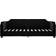 vidaXL Daybed Black Canapé 223cm Canapé 3 Places