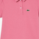 Lacoste Kid's Polo Shirt in Mini Piqué with Playful Collar - Pink