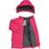 Mikk-Line PU Puffer Long Jacket - Fuchsia Red (15000)