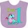 Inktastic Blue and Pink Baby Dragon First Birthday Baby Bib