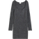 H&M Ribbed Knit Dress - Dark Gray Mottled